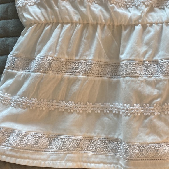 JCrew White Floral Lace Top - Picture 3 of 4